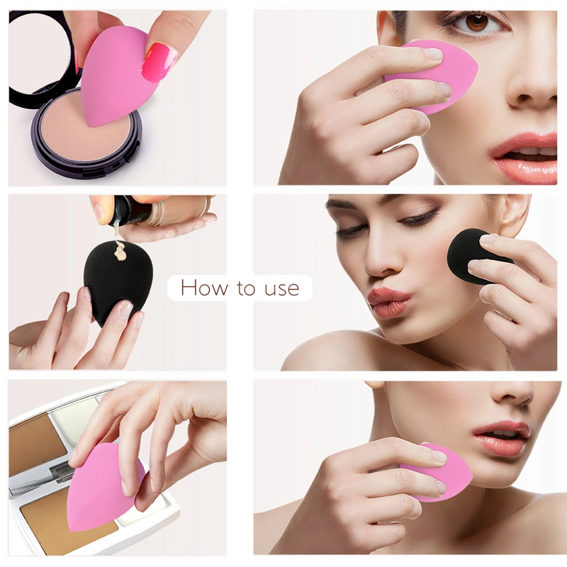 Wholesale/Supplier Waterdrop Non Latex Muti-Colored Foundation Blending Powder Puff Cosmetic Puff Makeup Sponge