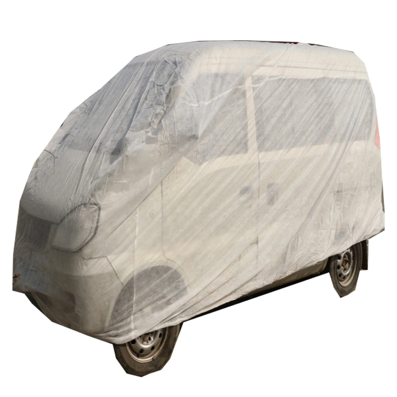 White Weatherproof All Weather for Automobiles Car Cover 30GSM