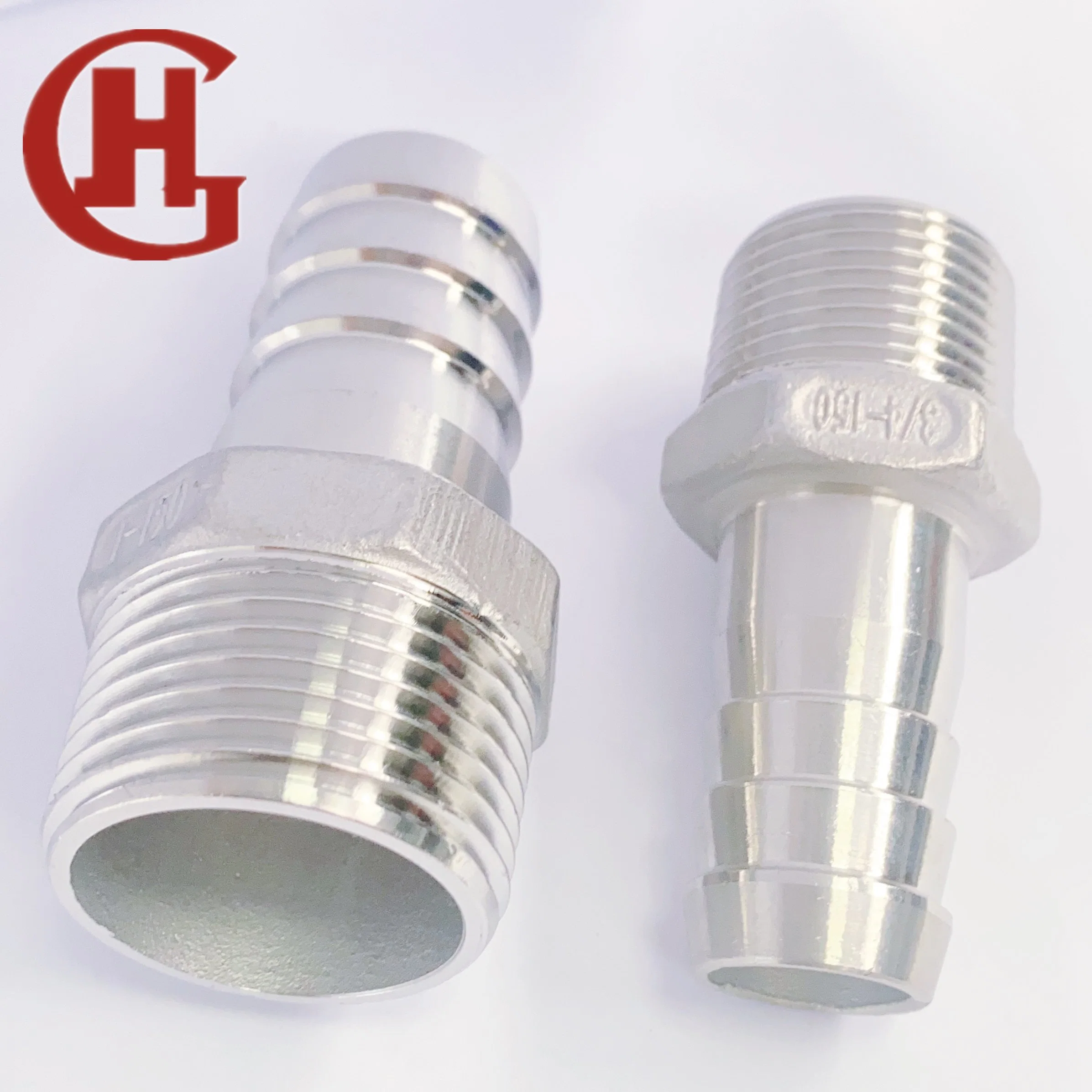 304 Stainless Steel Pipe Fitting Hose Nipple Thread