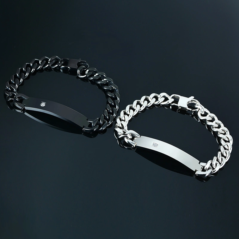 Stainless Steel Men's Bent Bracelet Titanium Steel Bracelet Fashion Jewelry Gift