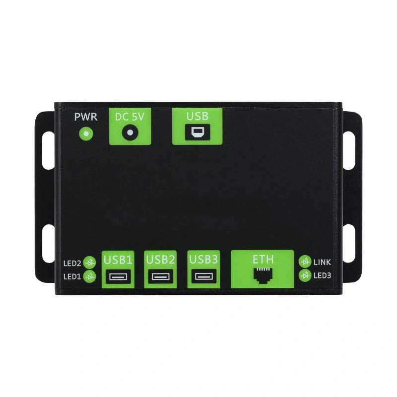 Industrial Grade Multifunctional USB Hub, Extending 3X USB Ports + 100m Ethernet Port