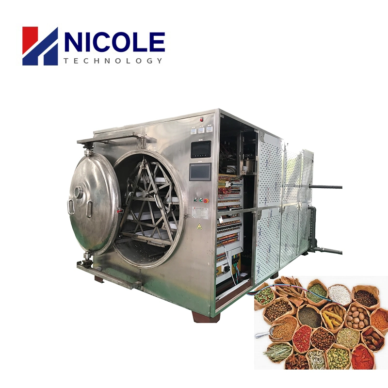 Industrial Microwave Vacuum Dryer Equipment PLC Control for Chemicals