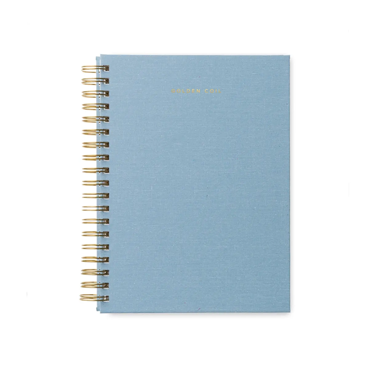 Custom Printing Logo Linen Fabric Planner Student Stationery Spiral Binding Notebook