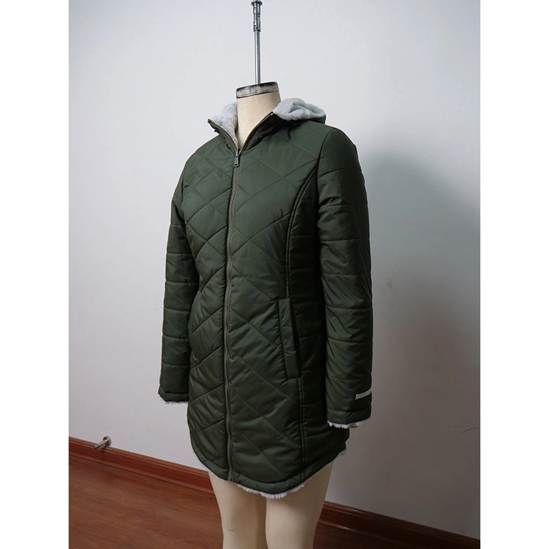 2023 Winter Puffer Jacket Ladies Warm Hooded Cotton-Padded Clothes Women