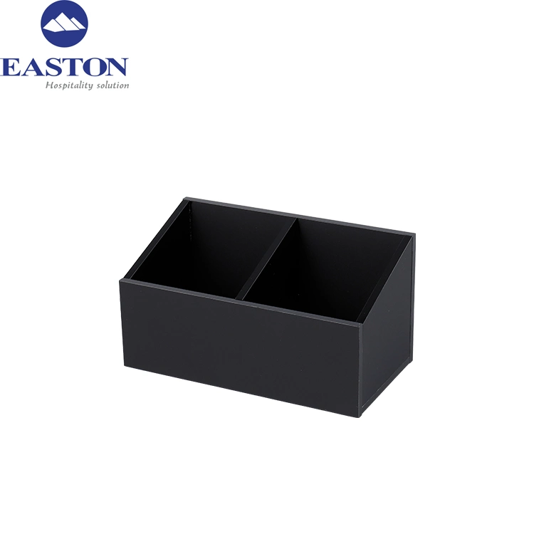 Hotel Guest Room Matt Black Rectangular Acrylic Tissue Boxes