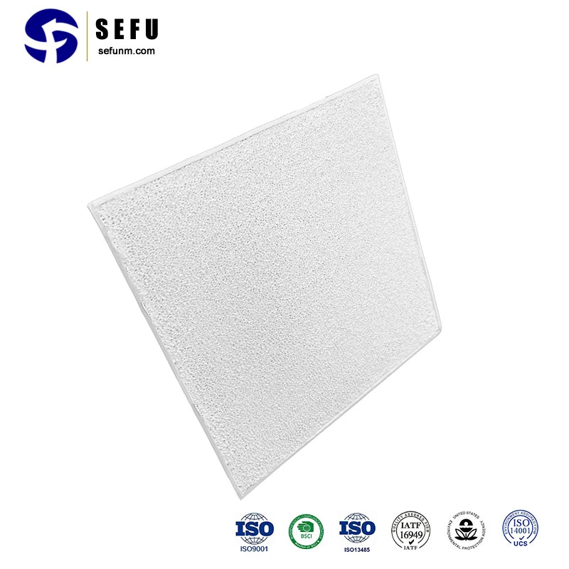 Placa de filtración reticulada de circonio/Sic 23*23*2 filtro de espuma cerámica de alúmina para Fundición de aluminio fundición de metal