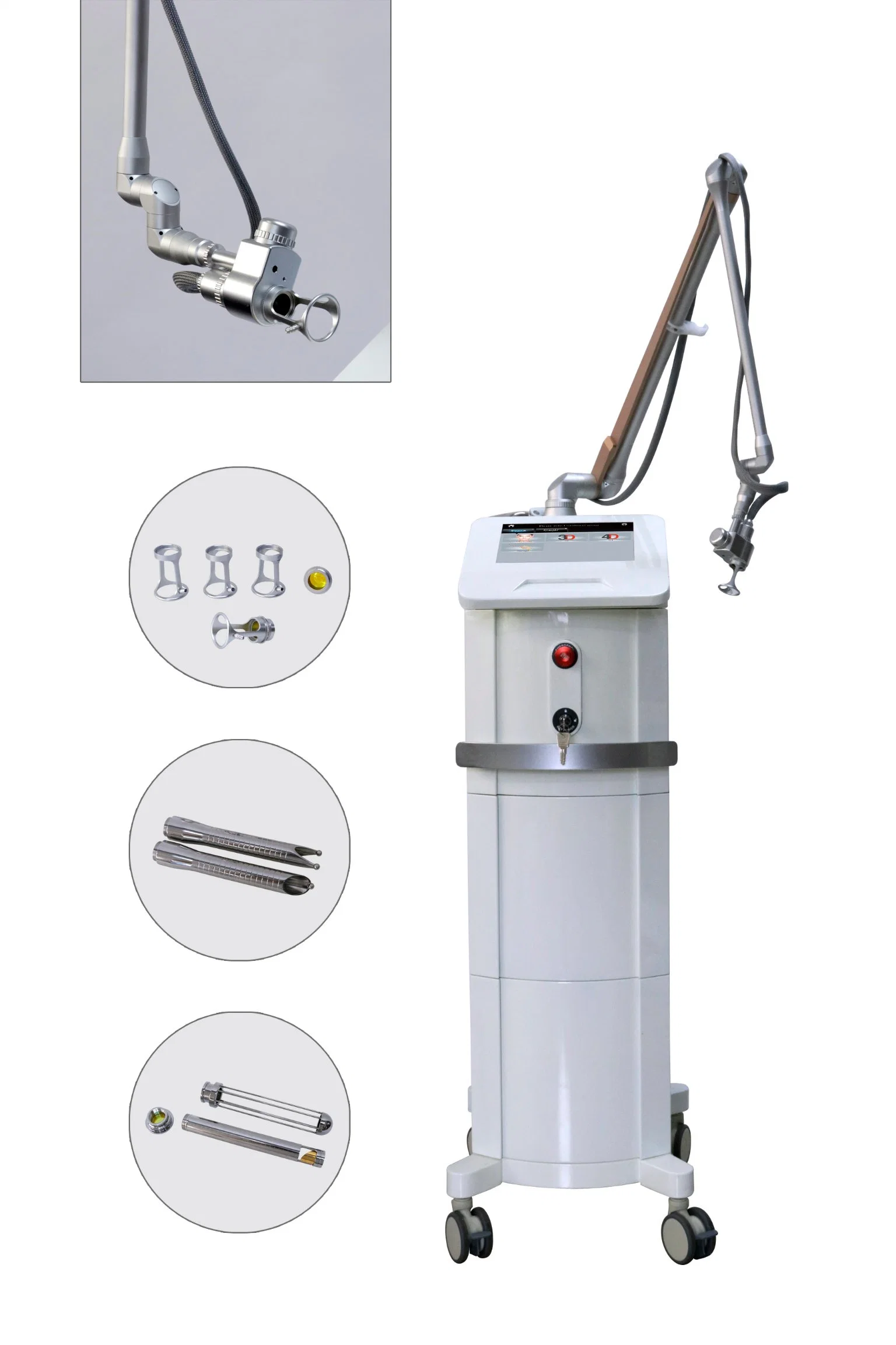 Weifang Km Professional RF Metal Tube Medical Laser CO2 Fractional / Fractional CO2 Laser Vaginal Tightening Machine