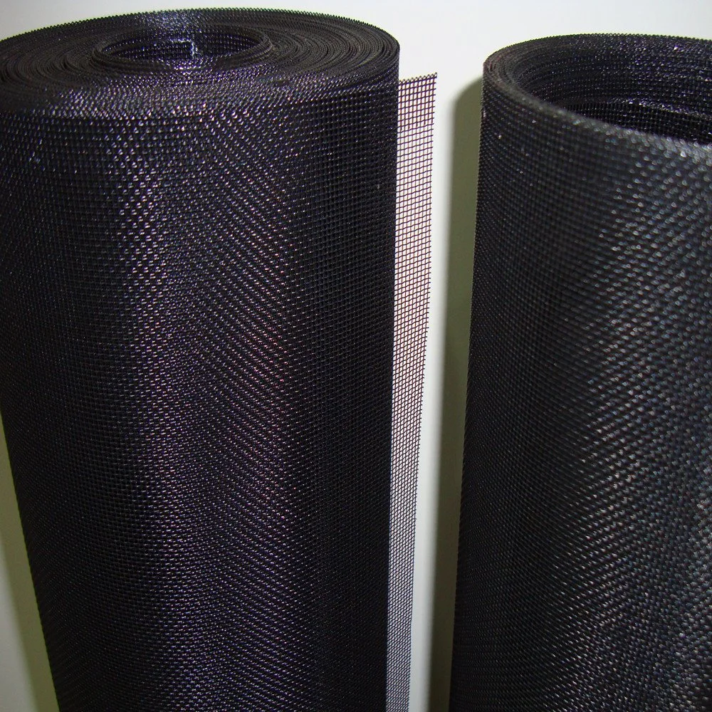 24 50 60 80 Mesh Black Metal Wire Carbon Cloth/ Plain Weave Mild Steel Black Wire Cloth