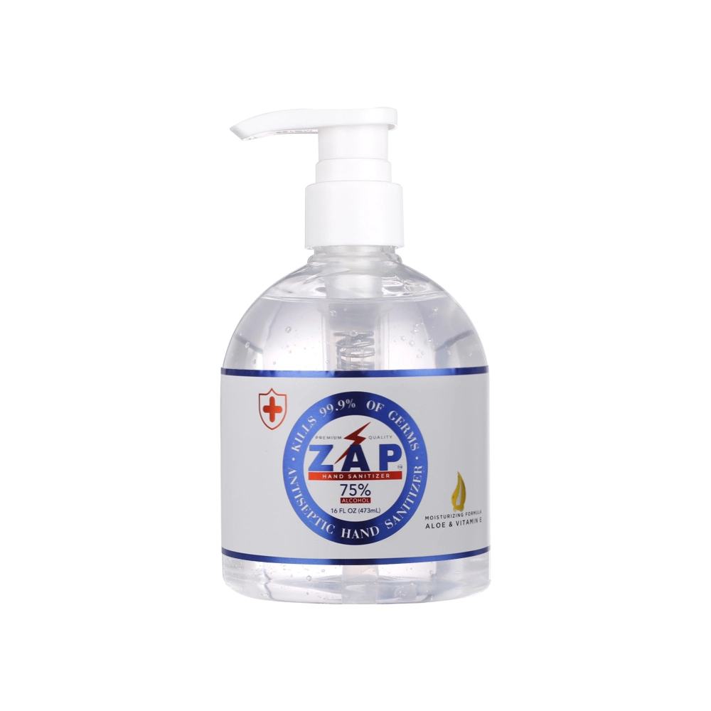 500ml Rinse Free Hand Sanitizer Gel in Plastic Pump Bottle