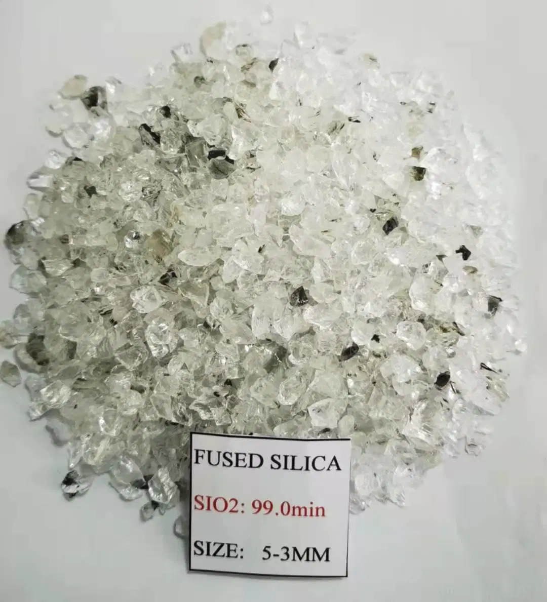 High Purity Quartz 5-3mm Transparent Fused Silica for Refractory Materials