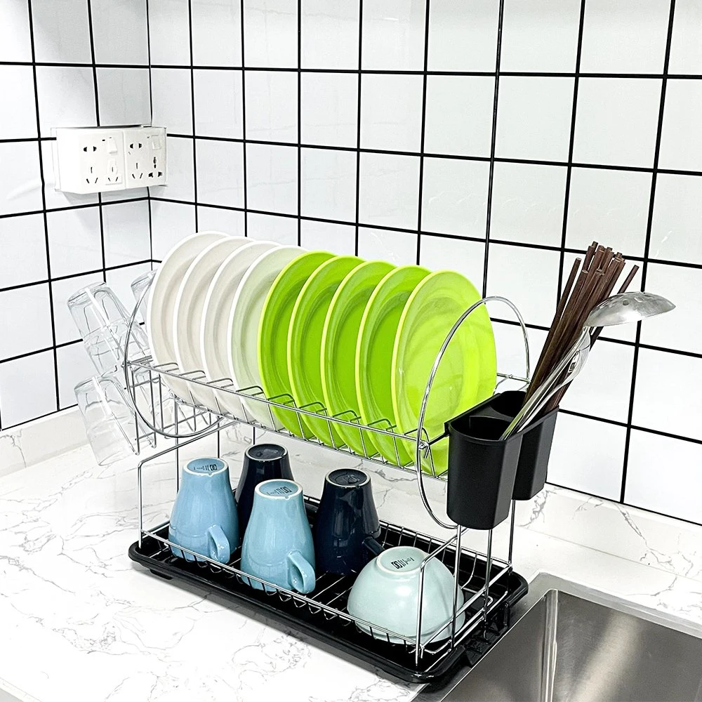 Kitchen Dish Drainer Organizer Rack and Kitchen Dish Drainer Rack Dish Drying Rack Drain Home Kitchen Storage