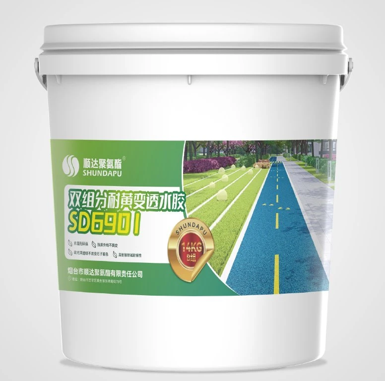 Solvent Free, Two Component Polyurethane Coating for Outdoor Applications to Reinforce Gravels