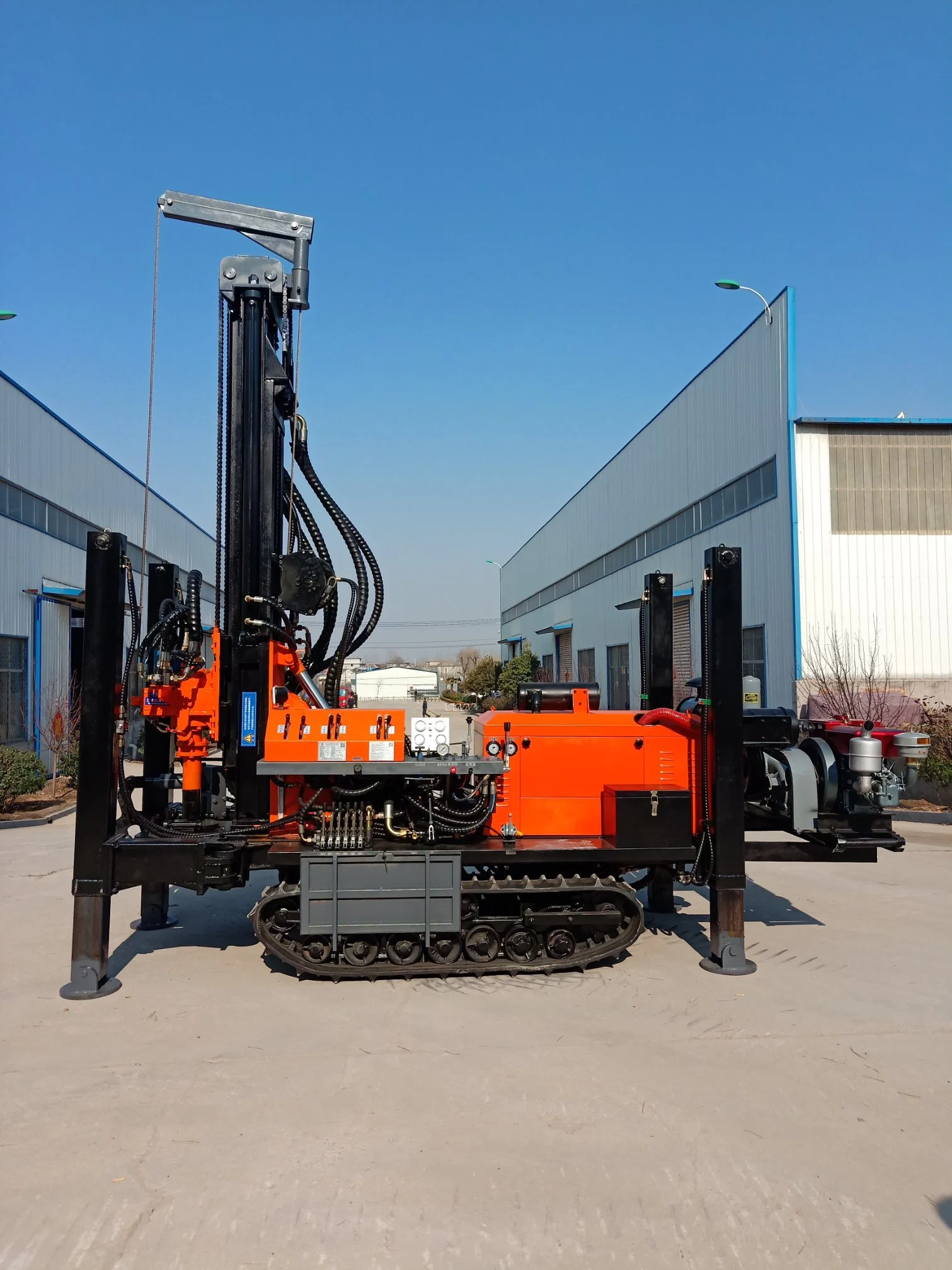 180m Deap Kw180r DTH Water Well Drilling Rig for Sale