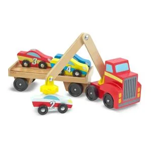 Hot sale chargeur de voiture magnétique jouets en bois pour les enfants 3 ans