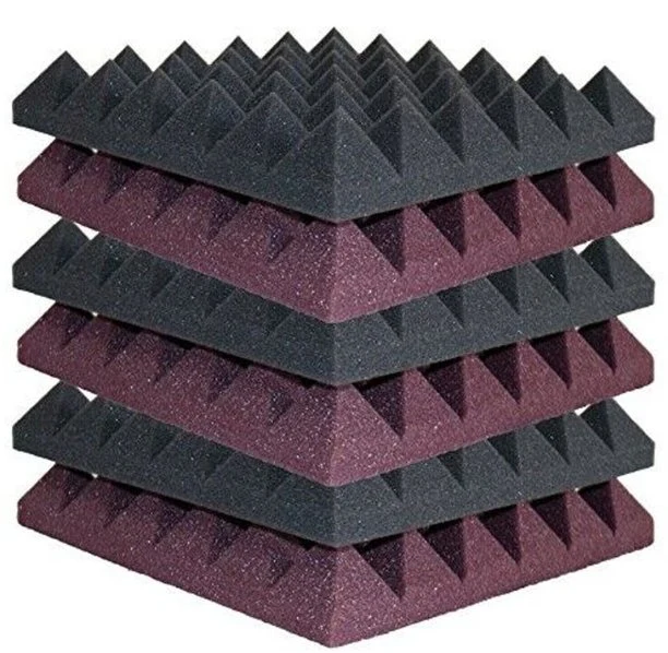 High-Density Wallpaper Soundproofing Foam 3D Panel Sound Pyramid Sound Absorption Foam Acoustic Panel for Studio Office Soundproof