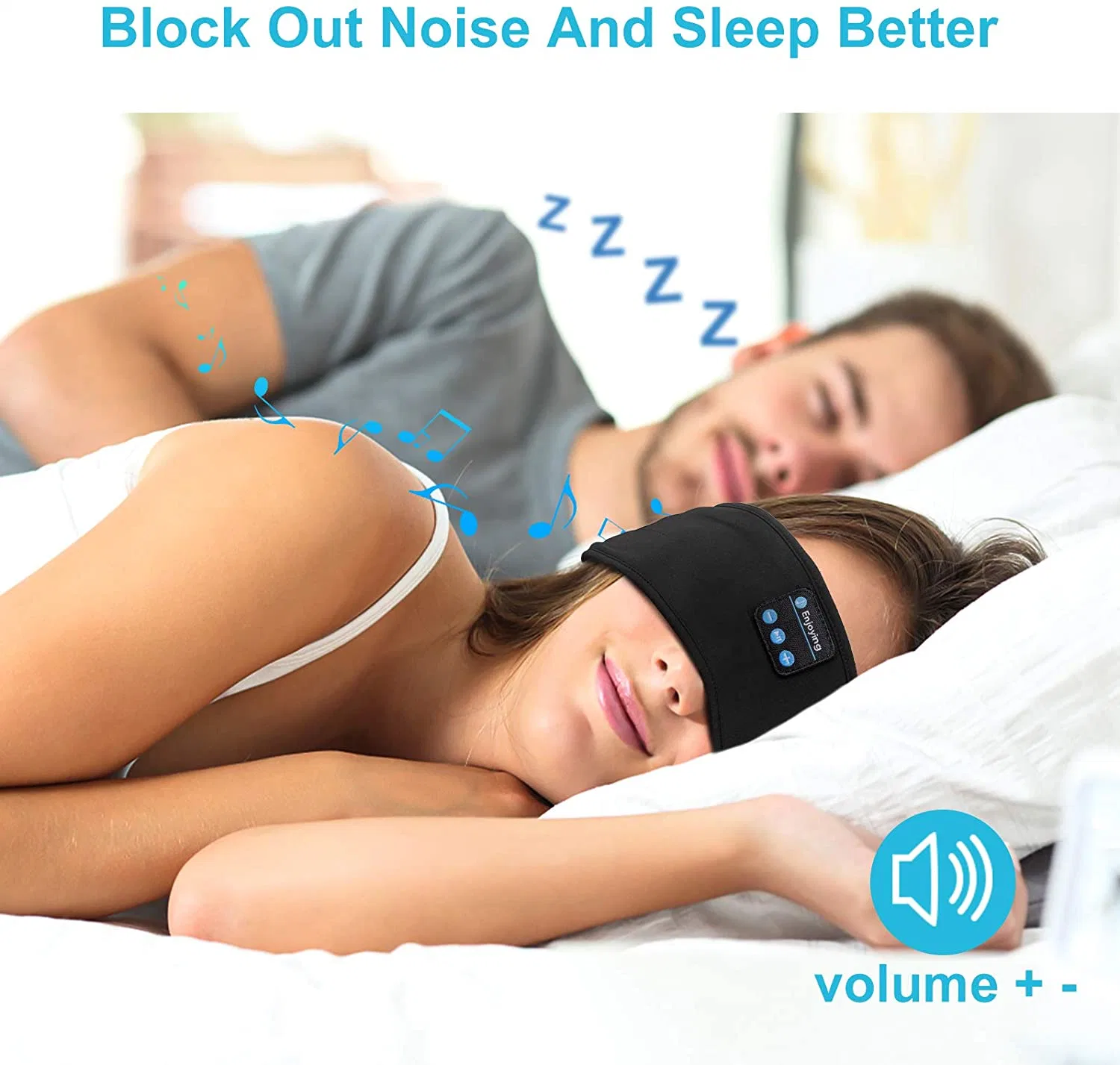 رباط موسيقى أثناء النوم لرياضات Bluetooth