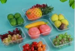 Pet Salad Packaging Small Clear Round Plastic Boxes (food, vegetables, It can hold any food)