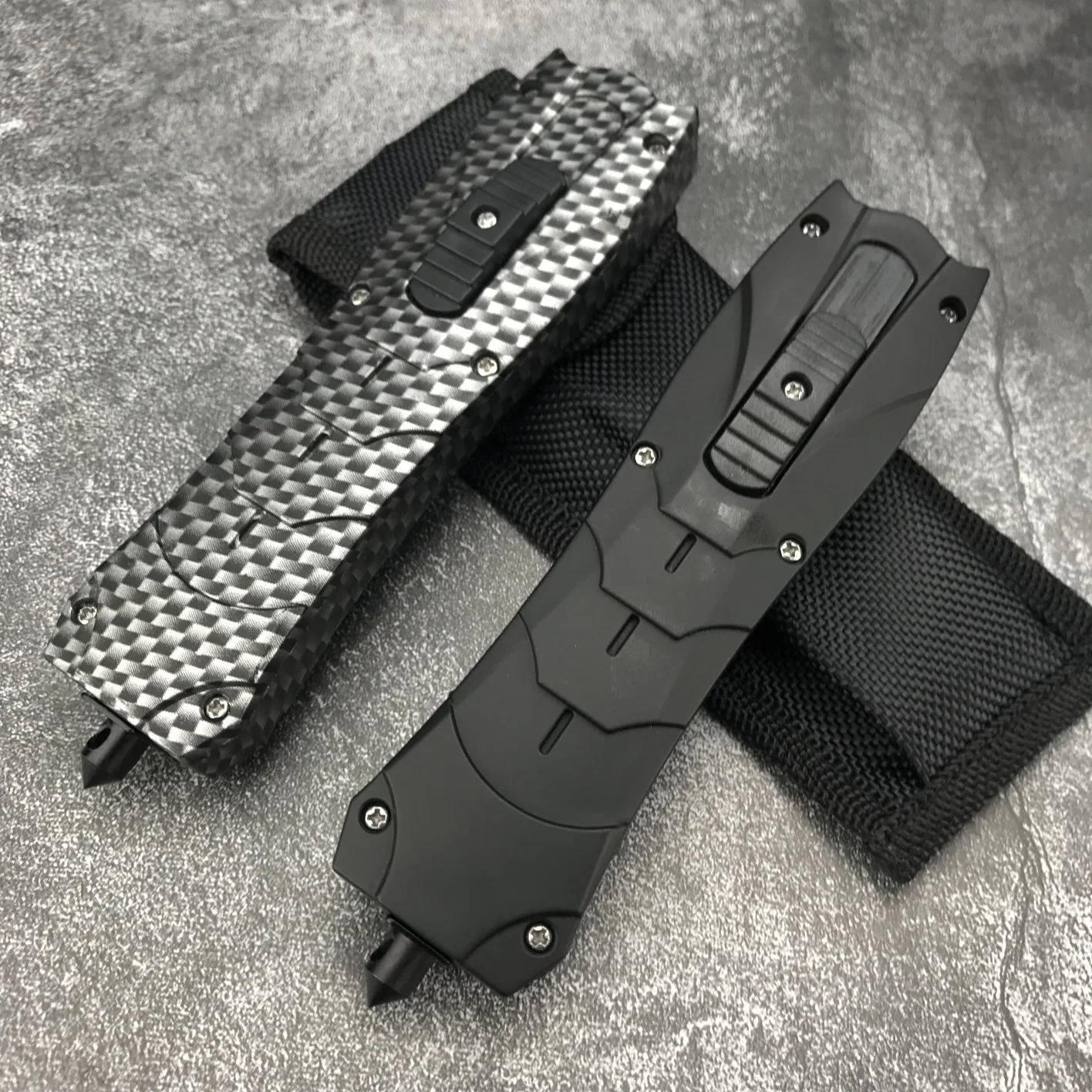 Benchmade E141 Goma de mango doble pico Full Blade supervivencia al aire libre Cuchillo