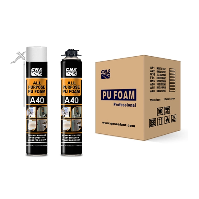 Hersteller Günstige Preis 750ml, 500ml, 300ml B3 Feuer Klasse Feuer erweiterbar Polyurethan PU Spray Foam