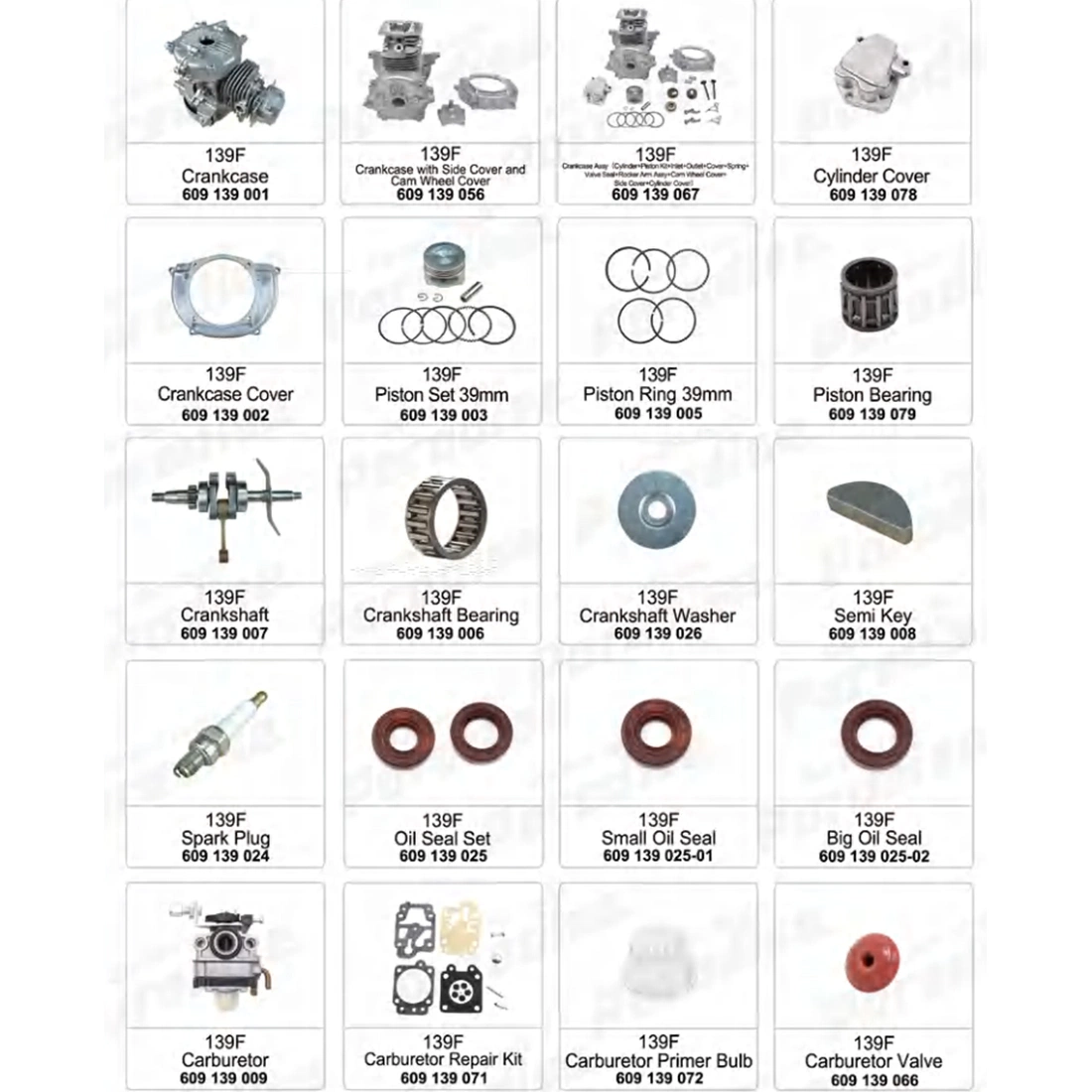 Replace Part for Machine 139F GX35 Grass Trimmer Fuel Tank