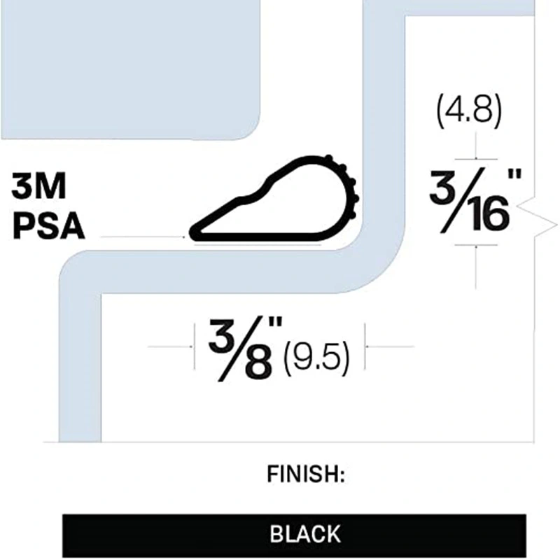 Fire/Smoke Seal, Silicone, Self Adhesive of White 12.7*6.4