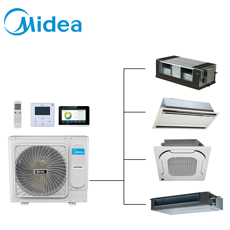 Midea Vrf energía Aircoditioner Mini refrigeración Vrf componentes de la unidad interior del conducto Pessure estático medio residencial