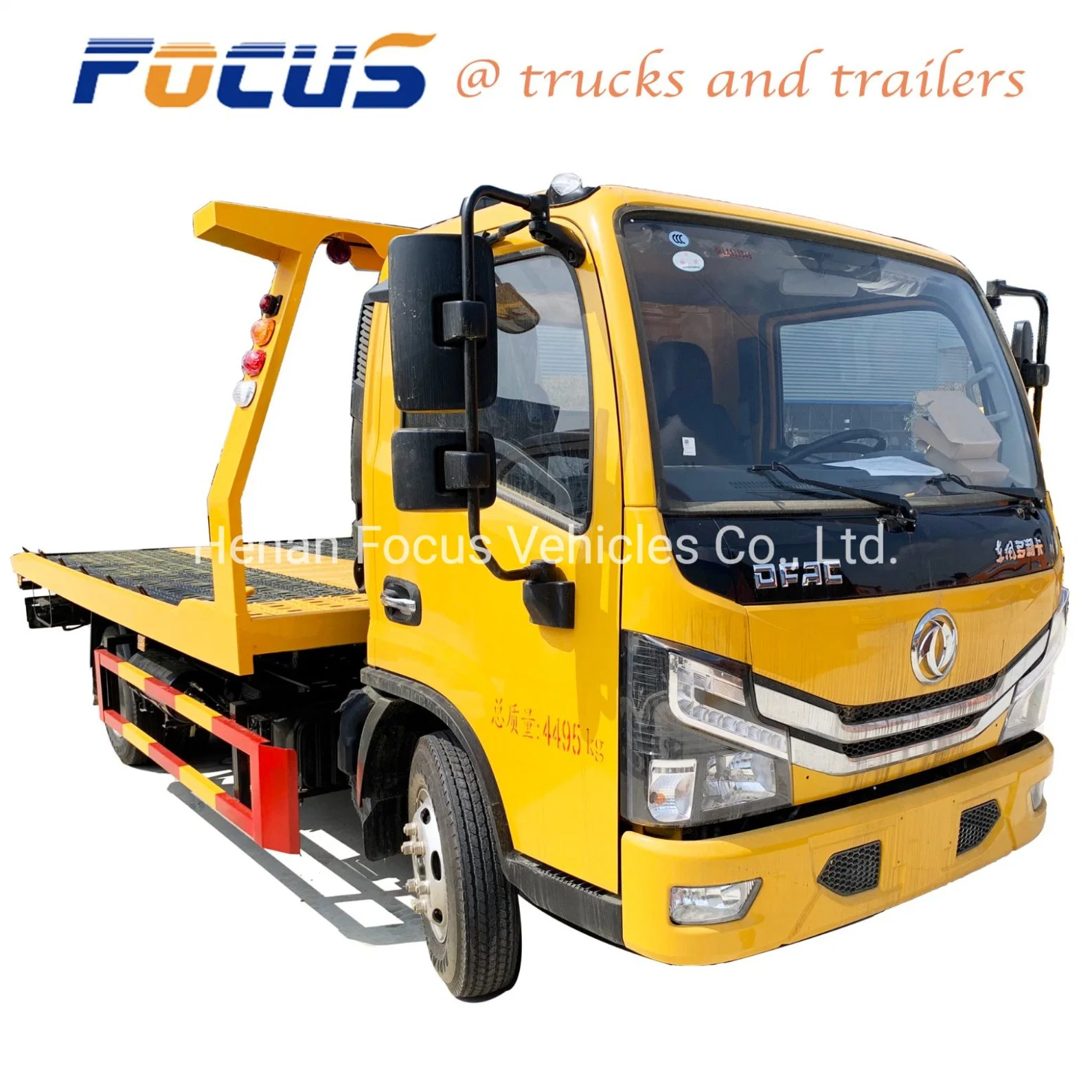 Dongfeng HOWO Foton One Carry Two Pickup Road Wrecker Platform Towing Truck Price