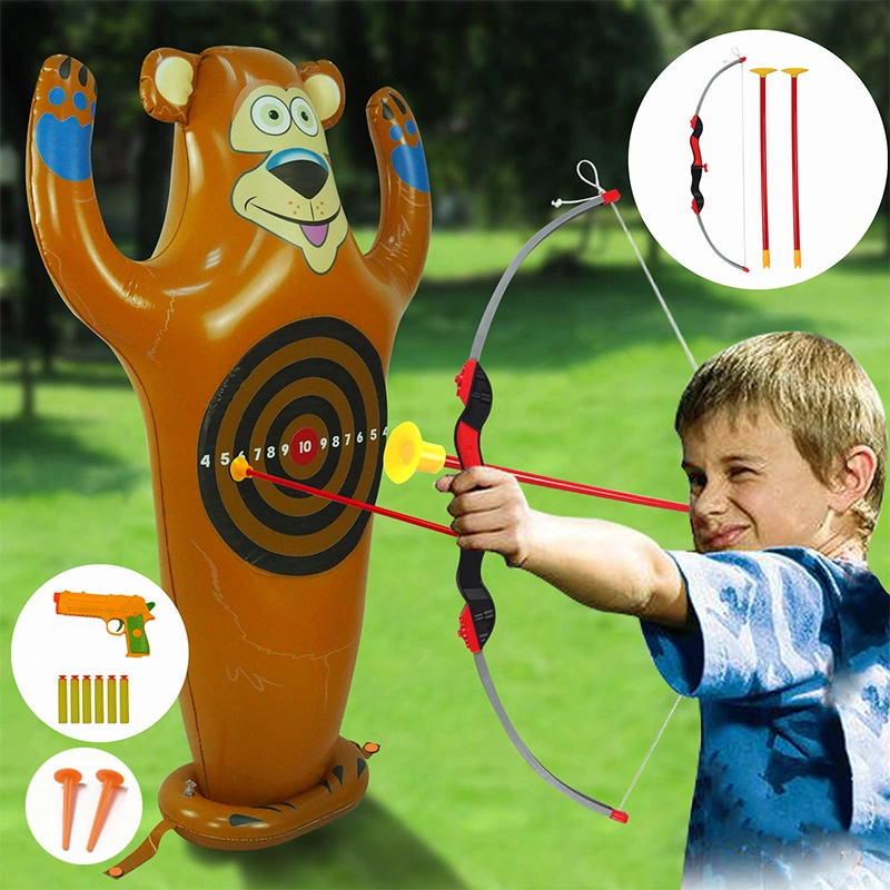 Jardín de Niños de PVC inflable Juego Dart ecológica portátil Orang juguete juego de dardos