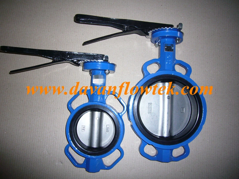 China Manual Cast Ductile Iron Ggg40 Wafer Lug Flanged Handle Without Pin Water Butterfly Valve