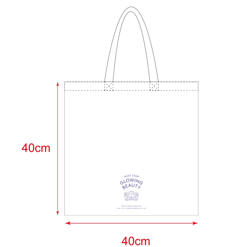 4 Oz White Color Gots Certified Digital Printed (enjoy the journey) Cotton Bag