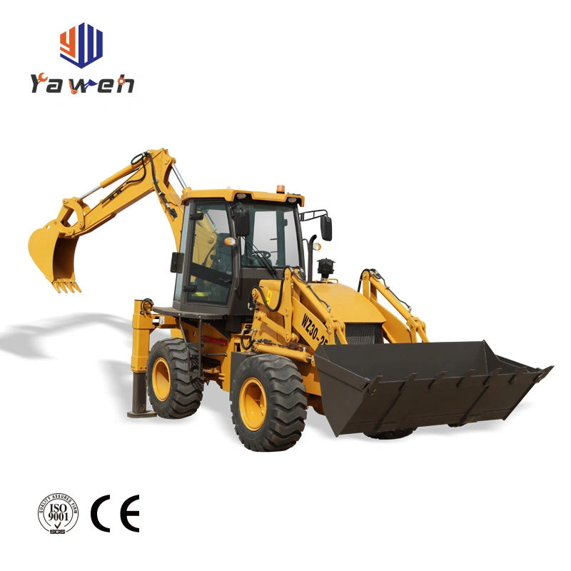 4 Wheel Backoe Loader Backhoe Loader Crawler Loader Excavator Loader Controller Loader Wheel Loader 3.5 Ton with CE Certificate