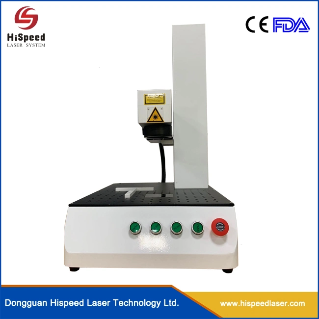 Smart Mini Model Fiber Laser Marking Machine for Metal Auto Parts Marking Serial Number, Customize Logo