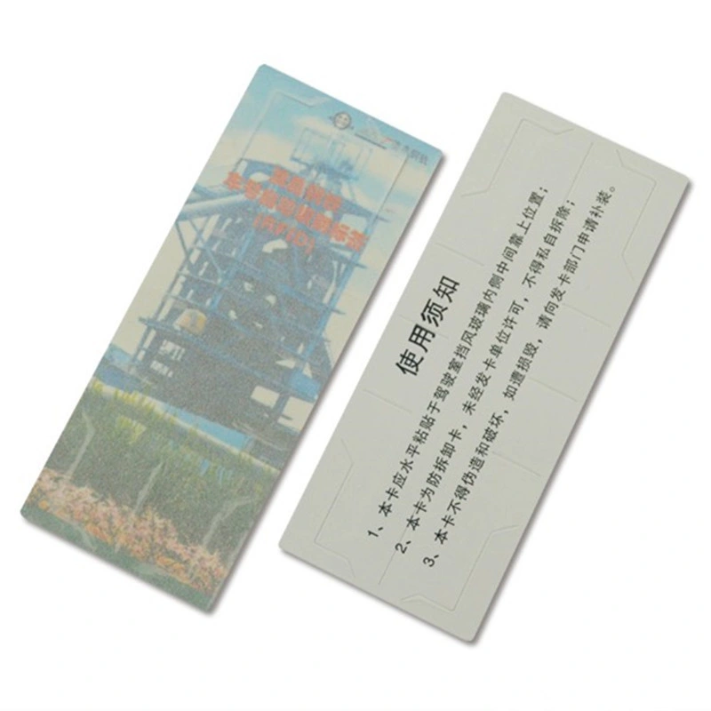 Tamper Proof ISO18000-6c Alien H3 9654 UHF Passive RFID Windshield Label Sticker Tag for Car Tracking