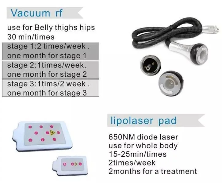 Système d'amincissement Safe Kim 8 avec RF à vide de cavitation de 40 K. Machine à amaigrissement machine à amaigrissement