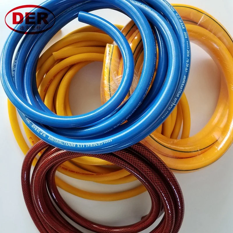 Factory Heavy Duty 5players PVC Rubber Air Hose Compressor Pneumatic Hose Wp40bar