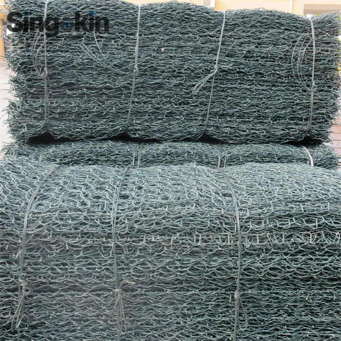 2,7mm-3,7mm PVC Verzinkte Gabion Box Gabion Basket Stone Cage-Halterung Wandkäfig Gabion