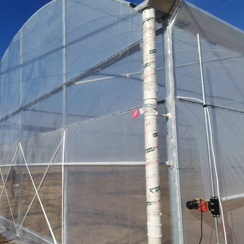 Low Cost Arch Multi Span Poly Film Greenhouse with Ventilation System for Vegetable Farming