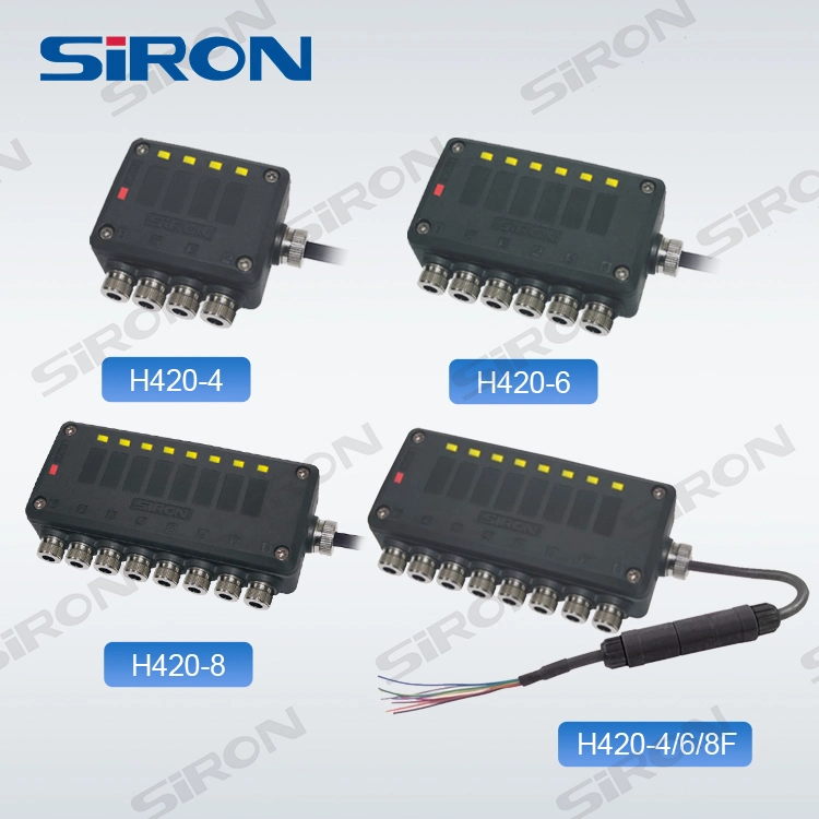 Siron H420-8 Mini tipo NPN/PNP IP67 NPN/PNP junção de conectores à prova de água Caixa