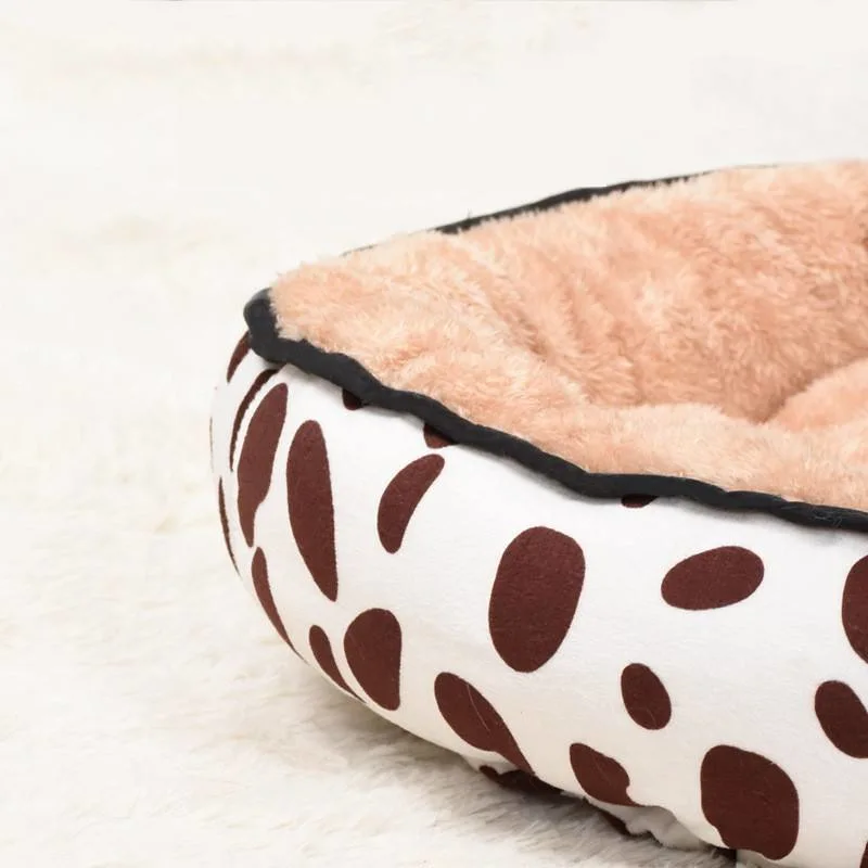 Cage en peluche ronde lavable Cat House