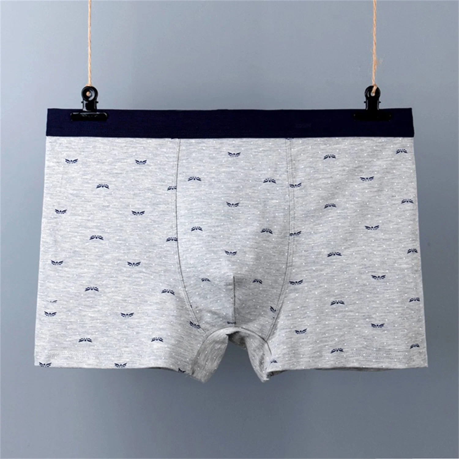 Underwear Manufacturer OEM Wholesale Plus Size Elastic New Design Underpants Sexy Comfortable Briefs Breathable Mens Boxer Shorts with Eco Permit