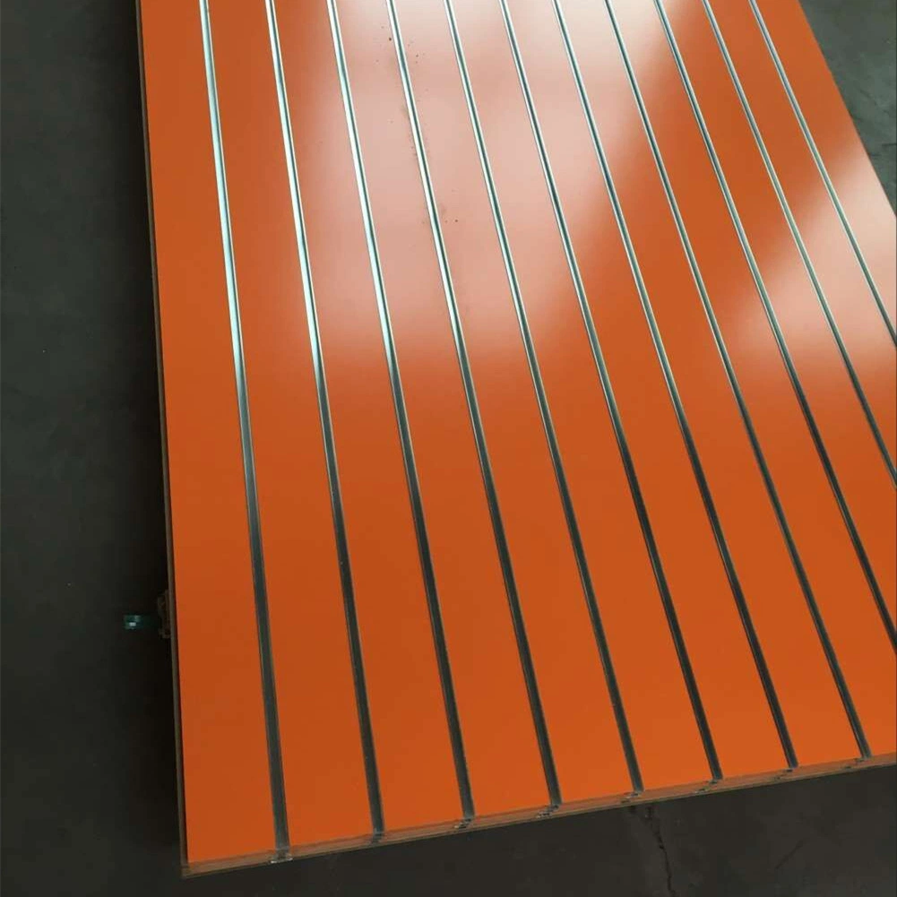 Super Quality Glossy Slot Melamine Laminated MDF Slot Board