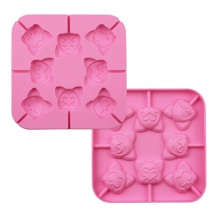 Cute Cartoon Characters Shape Silicone Mold Lollipop Creative Chocolate Tool for Cake Decoration