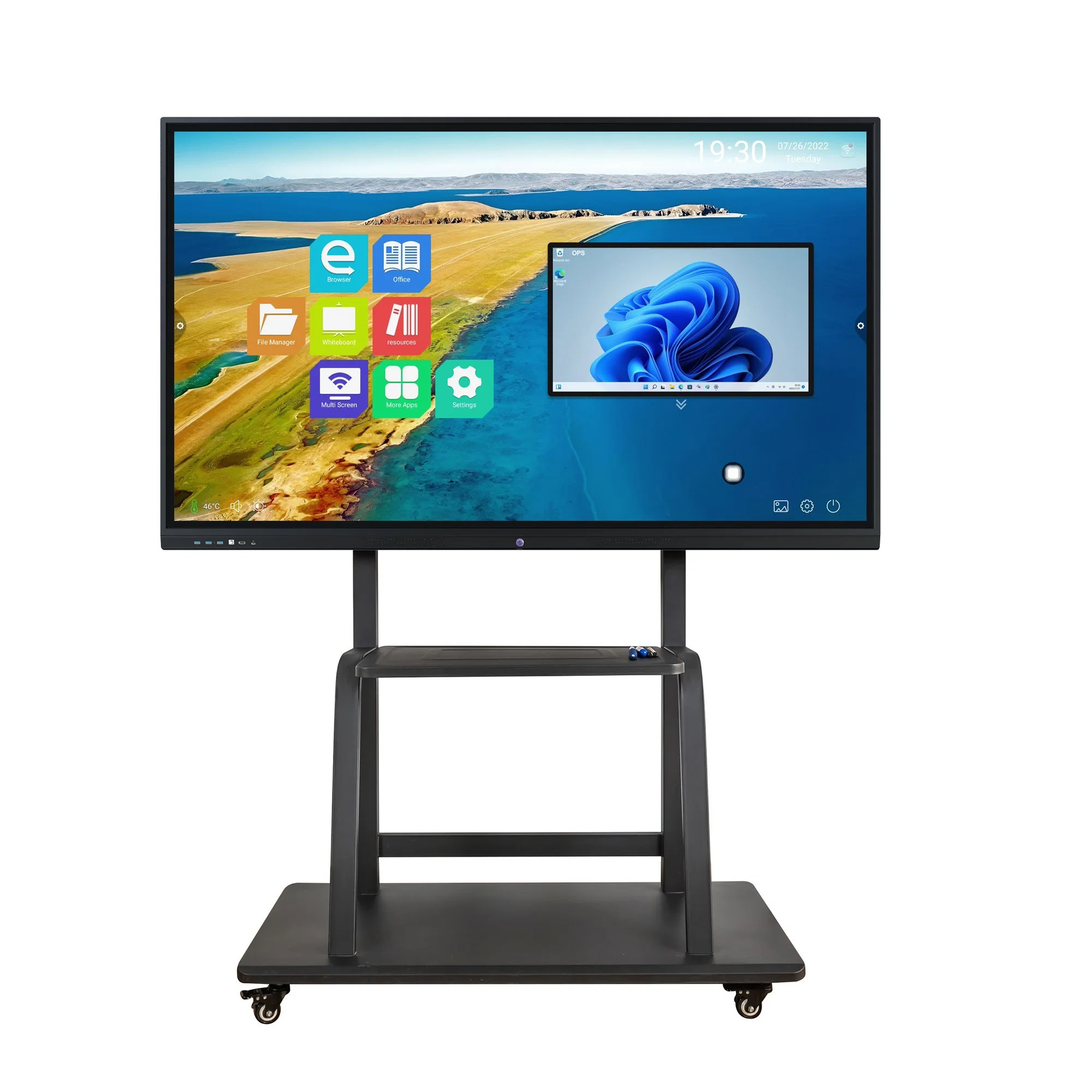 Miboard Multi Touch Infrarot-Technologie 105 Zoll Interaktiver Touchscreen Für Unterricht und Tagungsraum