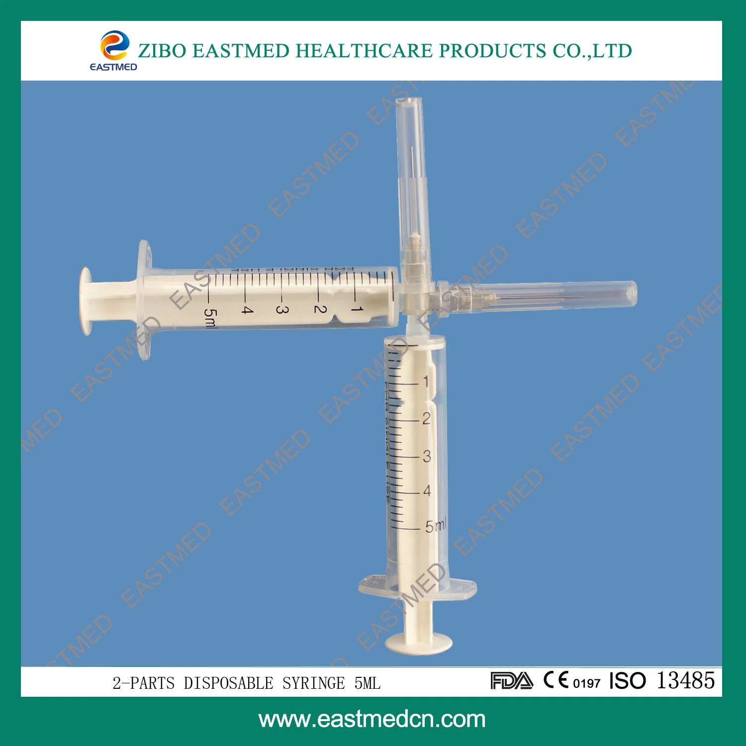 Disposable Syringe 2-Parts Good Quality with Ce and ISO