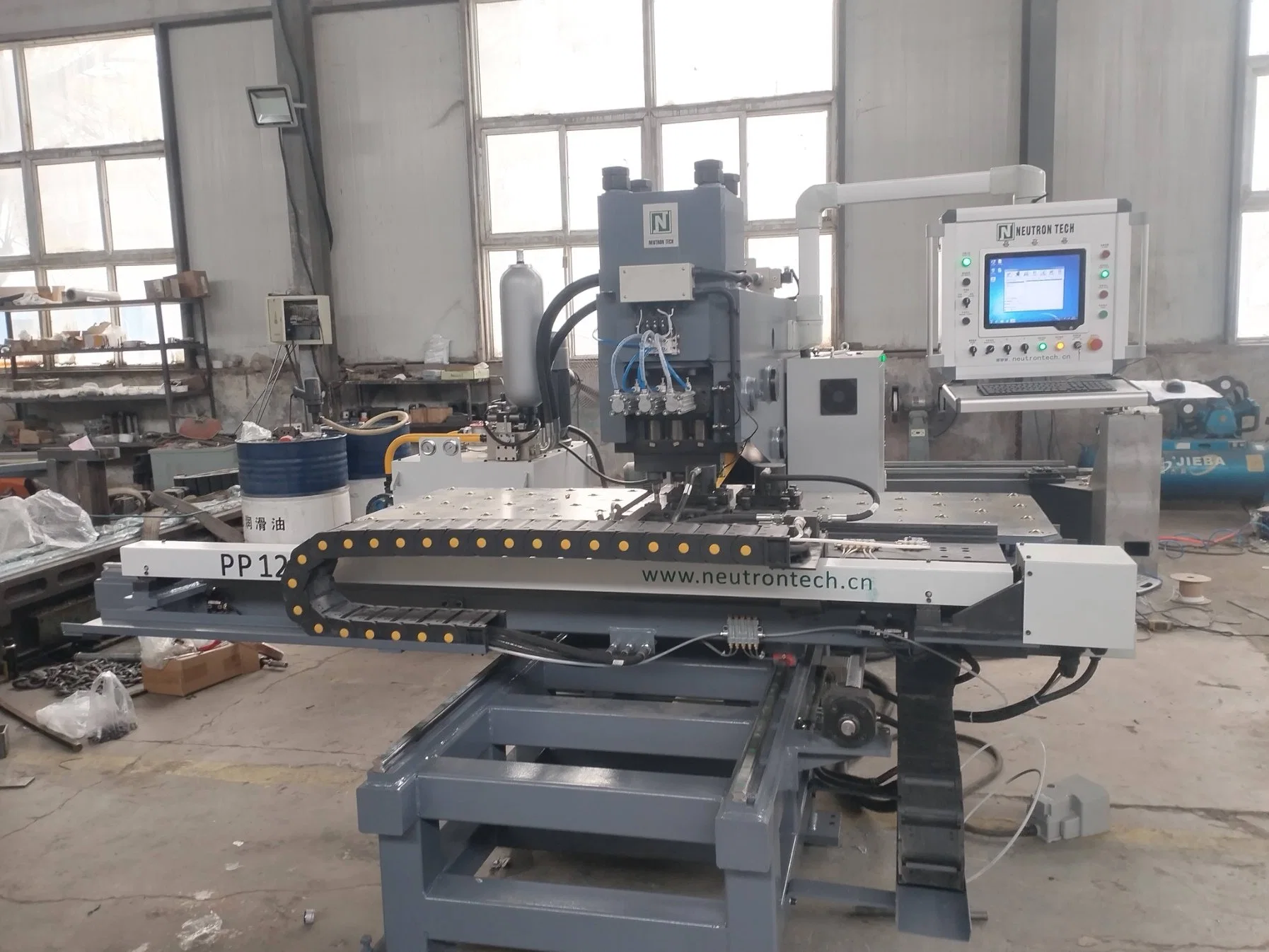 Automatic Plate Punching Marking Machine Hydraulic CNC Machine Metal Punching Line Steel Processing Equipment Tower Transmission Industry