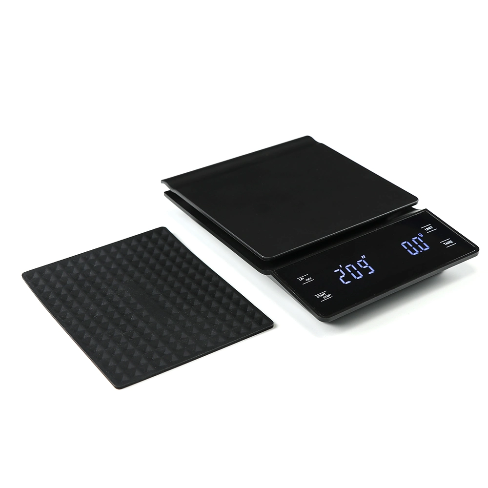 ABS Plastic LED Touch Screen 3kg Food Coffee Scale Timer