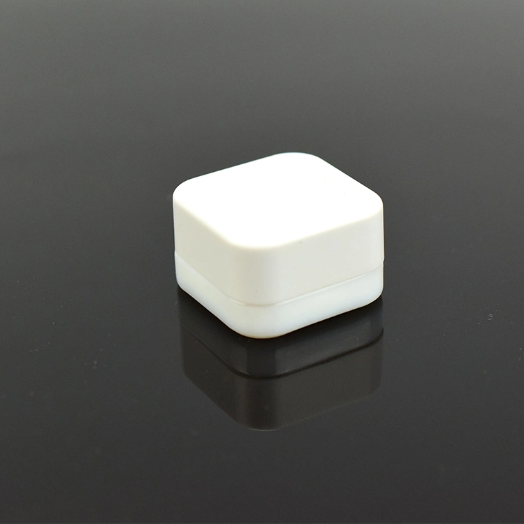 Wholesale 9ml White Container Square Qube Jar White Glass Containers for Concentrate Wax Oil 1 Gr 3.5 Gr with Child Proof DAB Jar