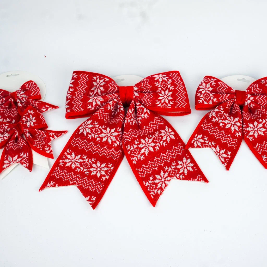 Cute Cloth Handmade Tree Decoration Home Ornament Christmas Ribbon Bows