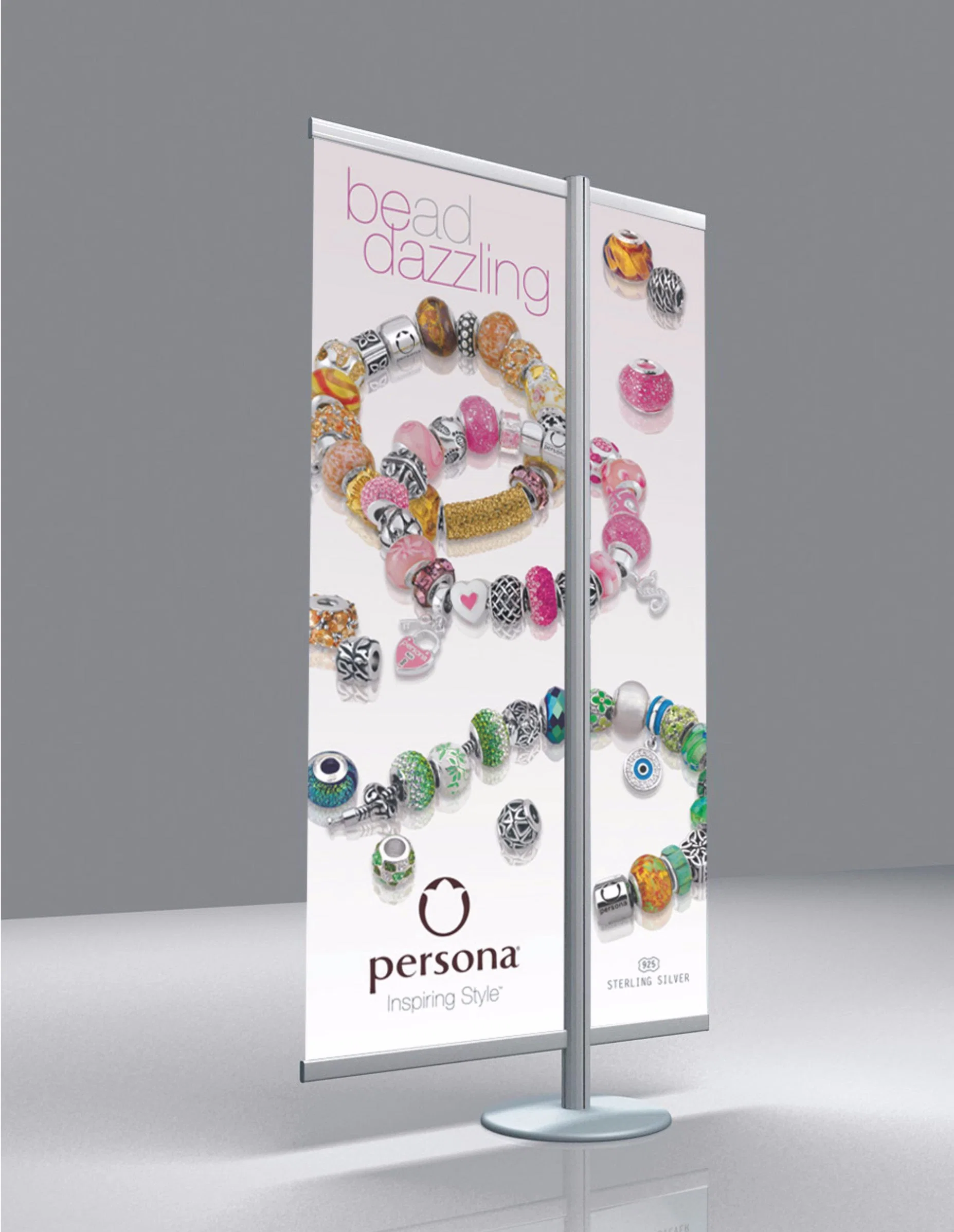 Luxury Aluminum Advertising Banner Stand for Exhibition