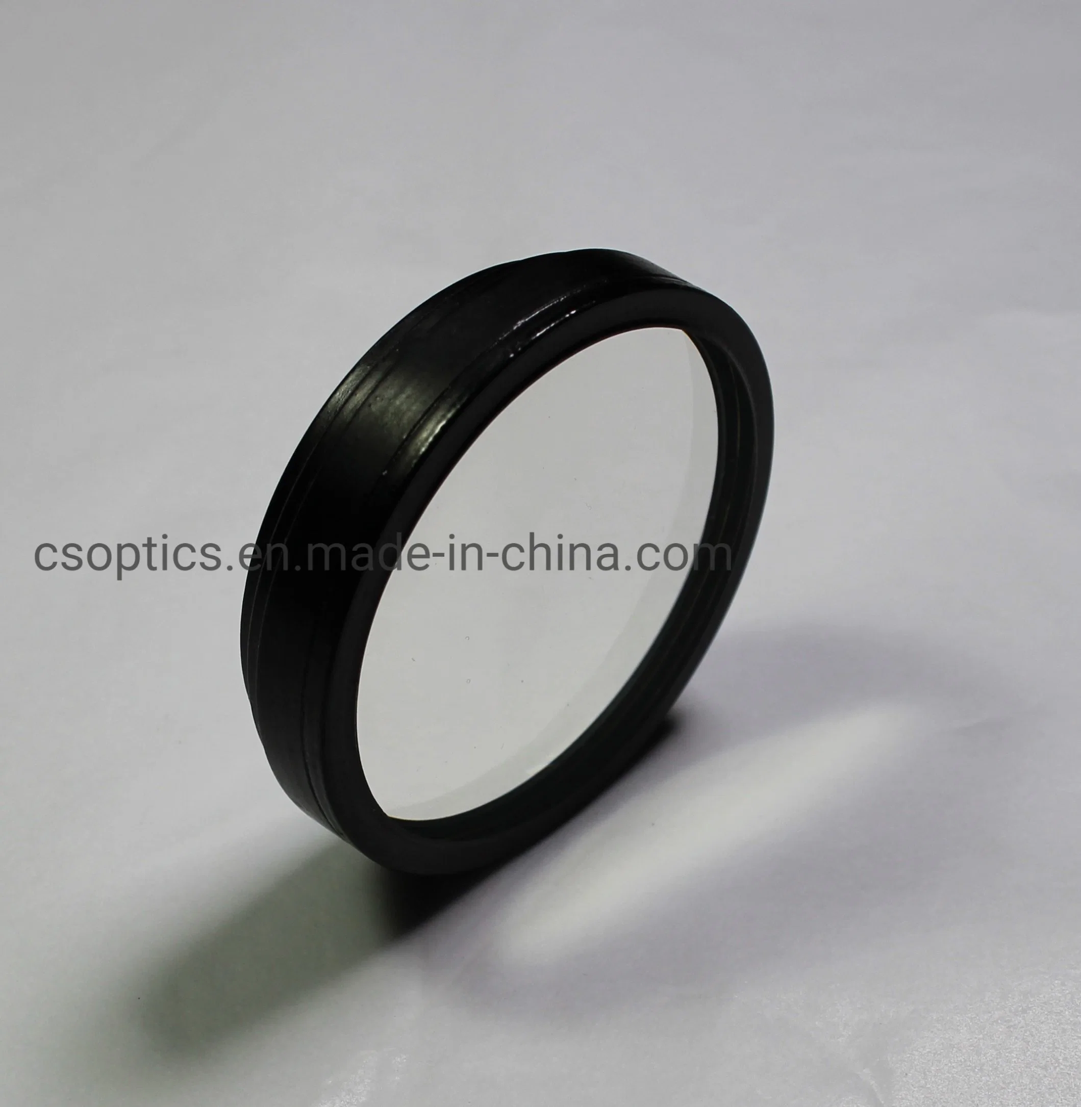 Double Lens Optical Glass Doublet Cemented Achromatic Black Edges Objective Lens